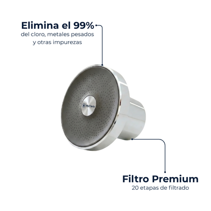 My Claris Shower® | Cabezal de Ducha con Filtro de 20 Etapas
